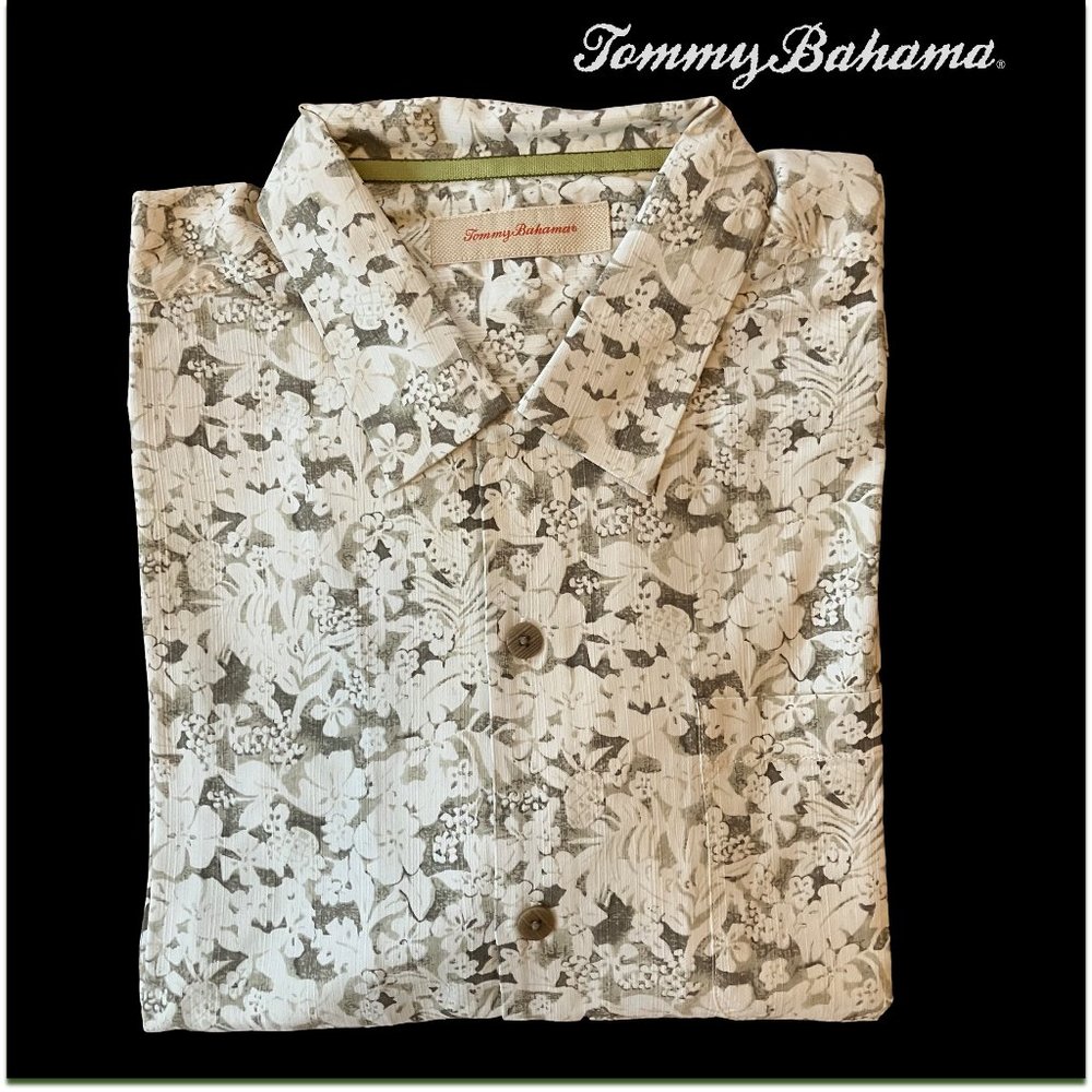Tommy Bahama Vintage Silk Floral Camp Shirt